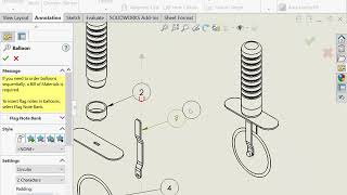 Assembly Drawing  SolidWorks 2018 Tutorial [upl. by Lorinda991]