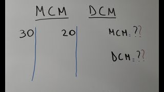 COMO RESOLVER MINIMO COMUN MULTIPLO Y DIVISOR COMUN MAYOR MCM DCM ESCUELA SECUNDARIA [upl. by Aillicec455]