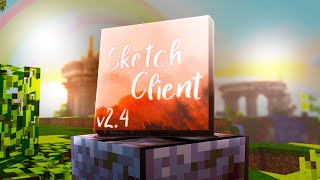 SKETCH Client For MCPE V24  119 FPS BOOST Minecraft Bedrock [upl. by Jorry]