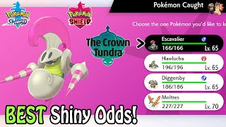 BEST SHINY ODDS How To SHINY HUNT In Dynamax Adventures Mode  Pokemon Sword amp Shield Crown Tundra [upl. by Nwaf672]