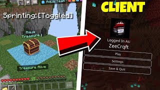 BEST CLIENTS For MCPE Toggle Sprint  Key Strokes amp More  Minecraft PE  Windows 10  Mobile  PC [upl. by Eckart]