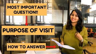 How to answer  PURPOSE OF VISIT  USA B1 Visa Interview questions For Indians 2023  Shachi Mall [upl. by Ahsikel]