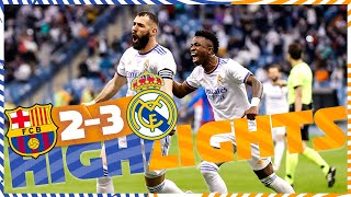 HIGHLIGHTS  FC Barcelona 23 Real Madrid  El Clásico [upl. by Hoopes]