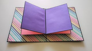 Pop Up book Tutorial  Pop Up Cards Ideas for Scrapbook  Mini Scrapbook Album  by Crafts Space [upl. by Naillig]