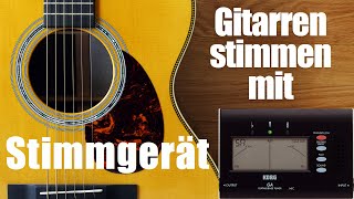 Stimmgerät  Gitarre stimmen [upl. by Akeemat]