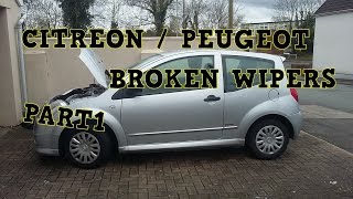 CITROEN PEUGEOT WIPERS NOT WORKING FAULT DIAGNOSIS [upl. by Imat]