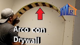 Como doblar drywall en un Arco [upl. by Colton]