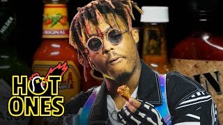 Juice WRLD Eats Spicy Wings LIVE  Hot Ones [upl. by Raama]