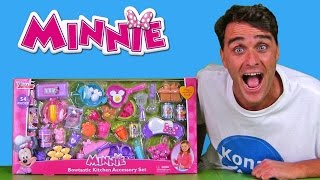 Minnie Mouse Bowtastic Kitchen Accessory Set  Toy Review  Konas2002 [upl. by Ainoval]