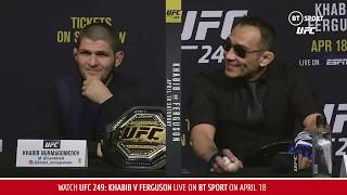 Full UFC 249 press conference with Khabib Nurmagomedov and Tony Ferguson [upl. by Sidoney661]