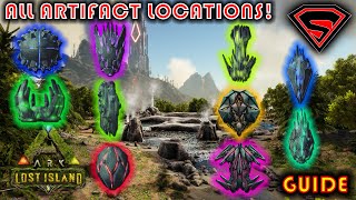 ARK LOST ISLAND ALL ARTIFACT LOCATIONS [upl. by Ynoep]