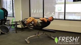 Abdominal Bench Demo amp Exercises [upl. by Luhem]