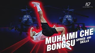 Sepak Takraw ● Muhaimi Che Bongsu ● New Version of Sunback Spikes  HD [upl. by Einneb]