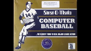 Setting Up a Custom StratOMatic PC Baseball LeaguePART I [upl. by Sarad272]