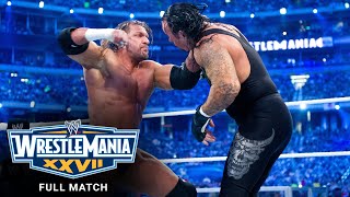 FULL MATCH  Undertaker vs Triple H  No Holds Barred Match WrestleMania XXVII [upl. by Ettezil]