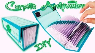 Carpeta Archivadora Scrapbook carft Diy  Folder o Caja archivador [upl. by Kreager]