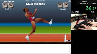 QWOP Speedrun 5378sec [upl. by Amsirak700]