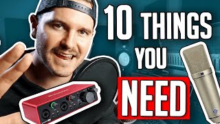 10 Things You Need In A Home Studio [upl. by Yenalem]