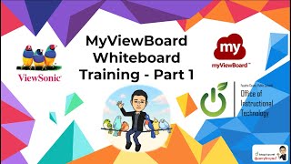 MyViewboard Whiteboard Training Part 1 [upl. by Loredo191]