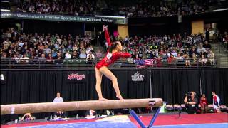 Katelyn Ohashi  Beam  2012 Kelloggs Pacific Rim Championships [upl. by Ayiotal]