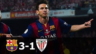 FC Barcelona vs Athletic Bilbao 31 Highlights CDR Final 201415 HD 720p English Commentary [upl. by Malti]