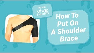 How To Put On A Shoulder Brace [upl. by Ymia]