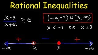 Rational Inequalities [upl. by Steck278]