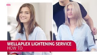 How to use our Wellaplex Lightening Service  Wella Professionals [upl. by Yerag]