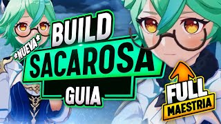 La NUEVA BUILD DEFINITIVA de SACAROSA FULL MAESTRIA  Guia Sucrose SUPPORT  Genshin Impact [upl. by Crespo397]