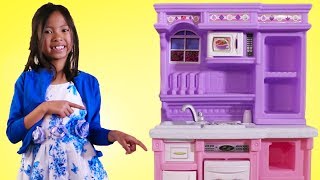 Wendy Pretend Play with Purple Kitchen Toy [upl. by Orual]