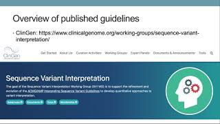 Introduction to ACMG Genetic Variant Classification [upl. by Charmine936]