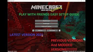 How To Play Minecraft With Friends LANMultiplayer All PC Versions [upl. by Yrrep]