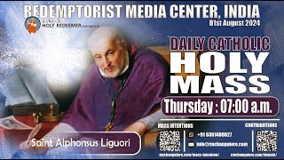 Catholic Holy Mass  Saint Alphonsus Liguori 1st August 2024 Thursday [upl. by Ulphiah]