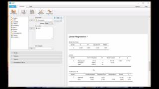 JASP  Simple Linear Regression Basics [upl. by Aseek]