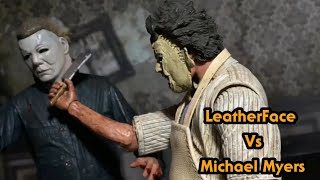 LeatherFace Vs Michael Myers StopMotion [upl. by Ebeohp]