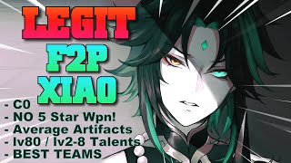 BEST ACTUAL F2P Xiao Guide  Best f2p Teams Weapons Artifacts amp Gameplay  Genshin Impact [upl. by Pettifer15]