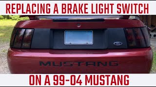 How To Replace A Brake Light Switch on a 9904 Mustang [upl. by Eirrol182]