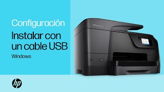 Instalación de una impresora HP con un cable USB en Windows  HP Computers  HP Support [upl. by Farrish905]