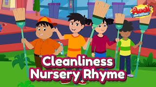 Cleanliness Nursery Rhyme  Kids Song by Aadi And Friends [upl. by Morocco]