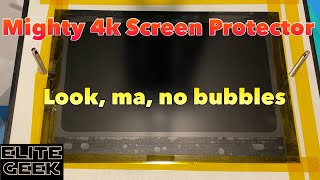 How to install a Screen Protector on a Resin 3D Printer and level the build plate on the Mighty 4K [upl. by Major810]