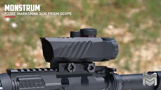 Marksman 3x30 Prism Scope Field of View [upl. by Ulu]