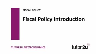 Fiscal Policy  Introduction to Fiscal Policy  Economics Revision [upl. by Asor]