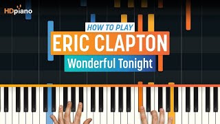 Piano Lesson for quotWonderful Tonightquot by Eric Clapton  HDpiano Part 1 [upl. by Tam296]