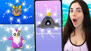 Shiny Hunting Sandygast Pokémon GO Holiday Part 1 [upl. by Aihsekel]