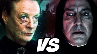 Snape VS McGonagall Who Is MORE Powerful  Harry Potter Theory [upl. by Yeldud]