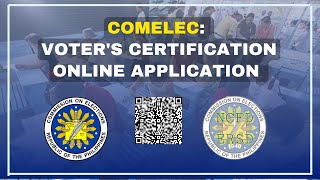 COMELEC VOTERS CERTIFICATE ONLINE APPLICATION STEP BY STEP GUIDE [upl. by Atwahs]