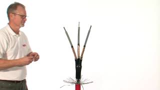 Installation of a Heatshrink Termination on a Threecore MV Armoured Cable [upl. by Eisnil173]