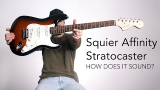 Squier Affinity Stratocaster REVIEW  The BEST Beginner Electric Guitar [upl. by Esaj]