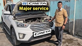 Hyundai Creta petrol Major Service [upl. by Nilyam301]