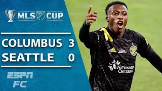 CHAMPIONS Columbus Crew end Seattle Sounders reign to win second title  ESPN FC MLS Highlights [upl. by Sedrul]